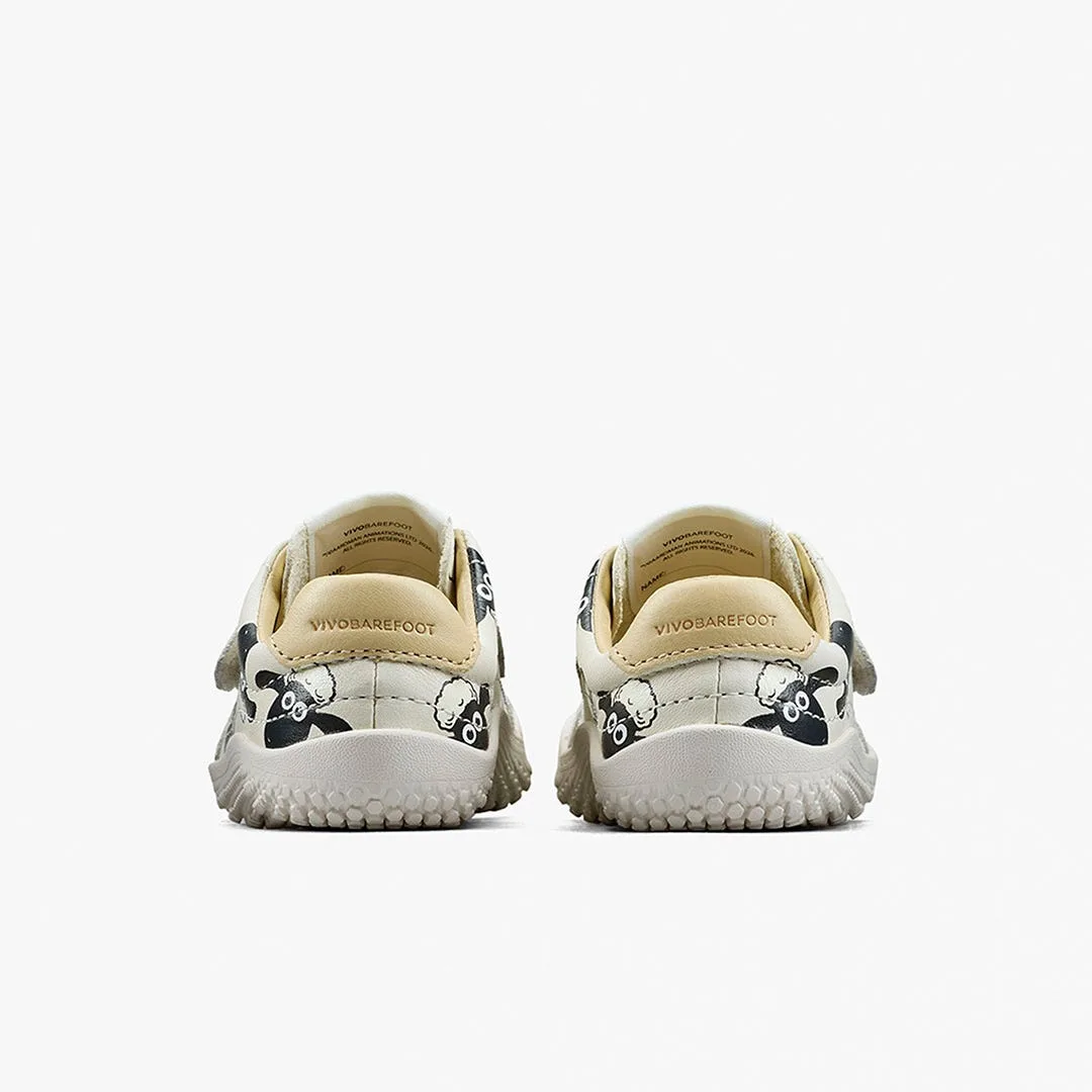 Кроссовки Vivobarefoot Gobi Sneaker — для малышей, белый с принтом «Барашек Шон», фото 5