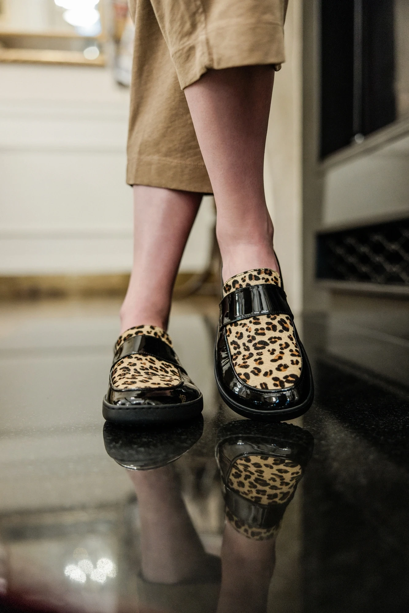 Босоногие туфли Shapen SHEEN — чёрный с леопардовым рисунком, фото 8