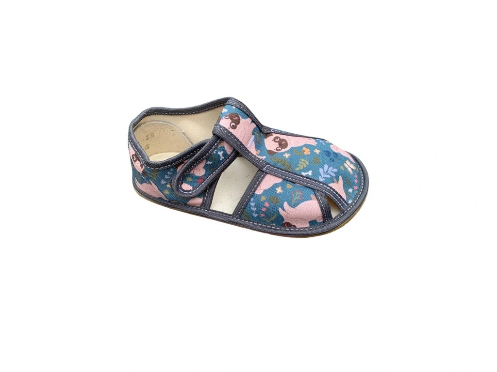 Тапочки Baby Bare Slippers — зелёный, серый (детские), фото 3