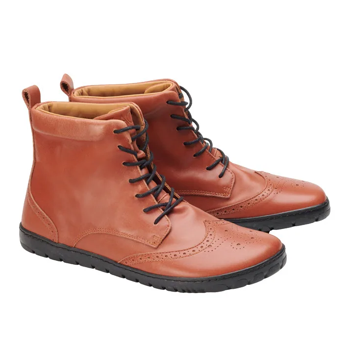 Ботинки для женщин и мужчин ZAQQ QUINTIC Brogue Cognac (коньячный цвет) — фото 1 из 4