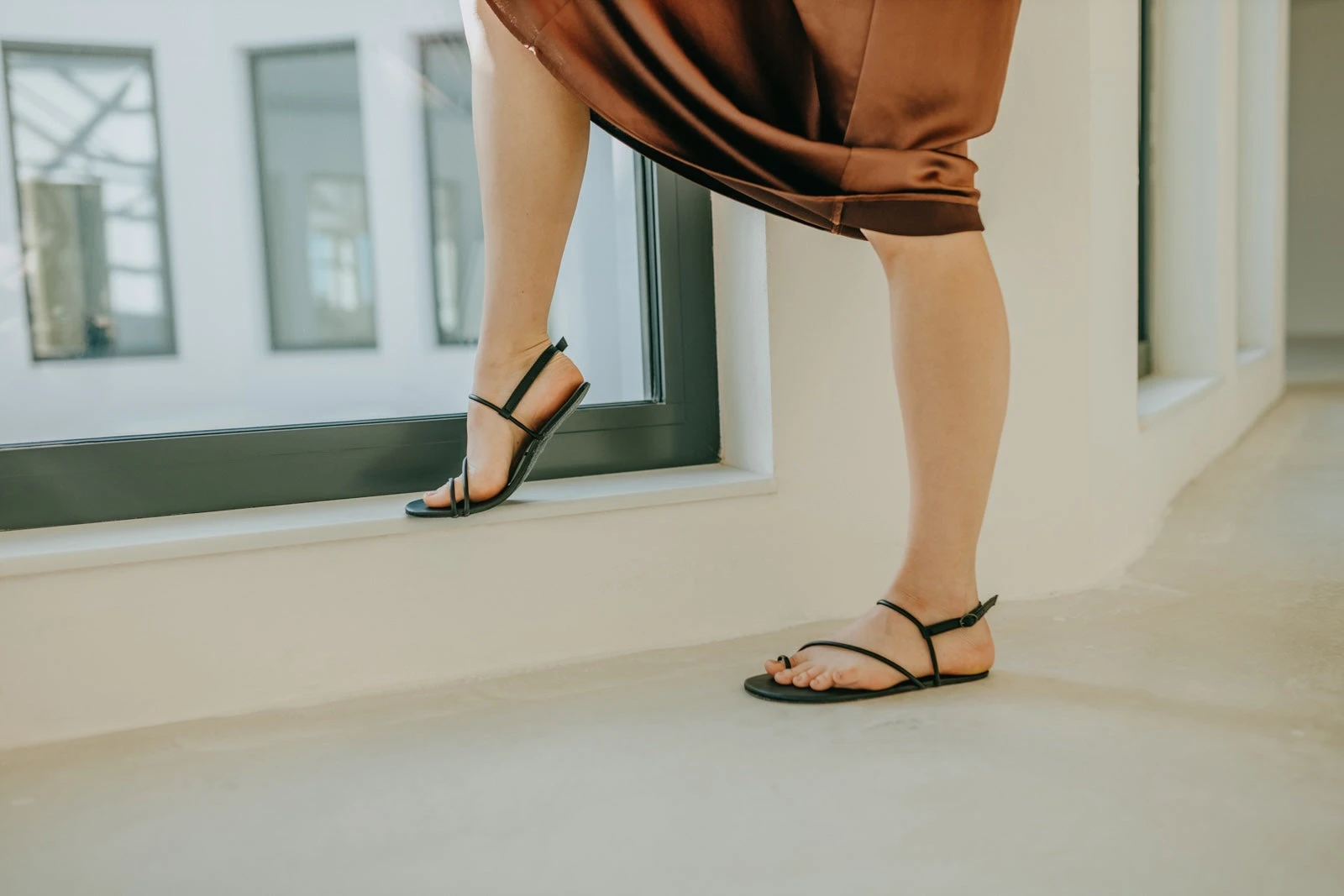 Сандалии Ahinsa Aura Barefoot — чёрный, фото 15