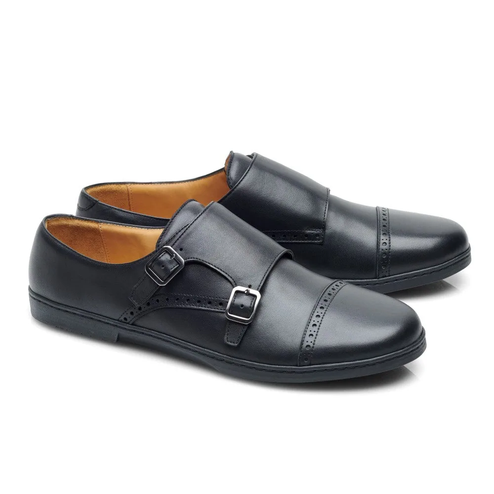 Мужские туфли ZAQQ MONQ Captoe Black (чёрный цвет) — фото 1 из 12