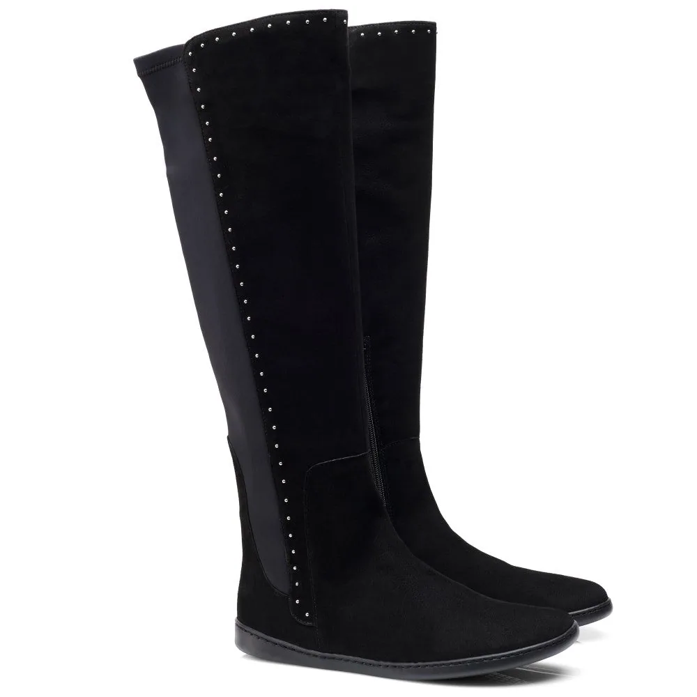 Женские ботинки ZAQQ QATCH SHINE Velours Black (чёрный цвет) — фото 1 из 3