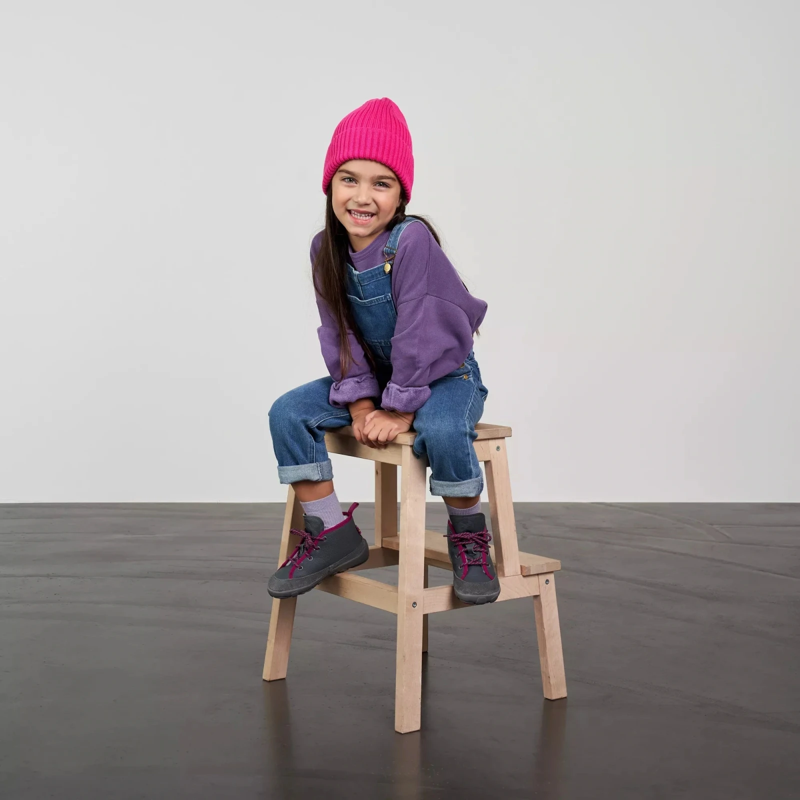 Зимние полуботинки Affenzahn Easy Птица — серый, фото 2